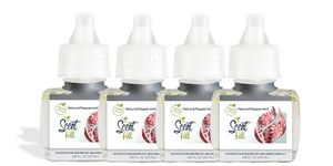 Scent Fill (4 Pack) 100% Natural Fresh Peppermint Plug in Refills - Fits Air Wick Scented Oil Warmers