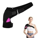 HKTKF 1Pcs Shoulder Support,Adjustable Shoulder Support Brace For Men And Women,Shoulder Strap Support For Dislocated,Adjustable Shoulder Relief Pain Rotator Cuff Support Fits Left And Right