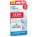 Safe Home® DIY Lead in Drinking Water Test Kit – at Home Testing for Lead in City Water or Well Water – Detection to 5ppb – 10 Minute Test – Single Pack