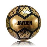 Personalised Football Ball - Customise with any name (Gold - Size 5)