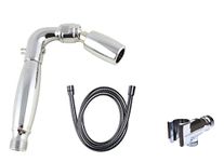 High Sierra's Solid Metal Handheld Shower Head Kit. includes All Metal Handheld Shower Head, Trickle Valve, Hose, and Holder - WaterSense Certified Low Flow 1.8 GPM: Chrome Finish