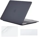 COATIT for MacBook Air 13 inch Case A2337 M1 A2179 A1932 2022 2020 2018, for MacBook Air 13.3 Inch Case Hard Shell & Keyboard Cover & Screen Protector,Matte Black