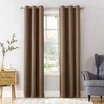 Sun Zero Easton Energy Saving Blackout Grommet Curtain Panel, 40" x 54", Barley