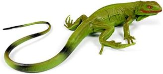 NAKIMO Iguana Animal Figurine Lizard Toy Realistic Reptile Figures for Decoration, Science Education, Prank Props