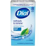 Dial Complete Antibacterial Bar Soap, Spring Water, 4 Ounce (Pack of 8)