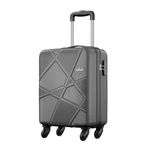 Safari Pentagon Hardside Small Size Cabin Luggage Suitcase Trolley Bags for Travel Dark Grey Color 55cm