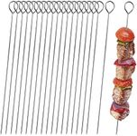 20pcs Kebab Skewers, 30cm Metal Bar