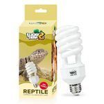 LUCKY HERP 23W 10.0 UVA UVB Reptile Light Bulb, Desert UVB 150 Compact Fluorescent Lamp