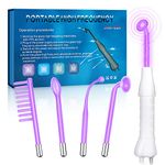 High F requency Facial Wand 4-Piece Set, Facial Machine for Face Eyes Hair Body