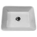 Small Gloss White 480x370x130 Ceramic Belfast Butler Kitchen Sink & Waste