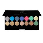 Beauty Forever 14 Shades Palette Eye Shadows, Glitter, Metallic, Shimmer, Long Lasting, Highly Pigmented, Matte, Smokey Eyes, with Brush, Flawless Easy Application, (Shade-103 Peacock Greens)
