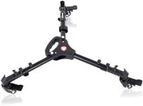 VX-600 Photography Tripod Dolly,Extendable Adjustable Tripod Dolly,Base Foldable Tripod Dolly,Tripod Dolly with Wheel Locks,for DSLR Camera Camcorder Photography Photo Movie Film