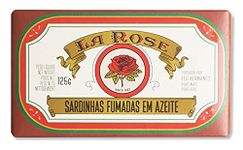 La Rose from Portugal - Gourmet Canned Smoked Sardines - 4.23oz / 120gr (Pack of 5 cans)