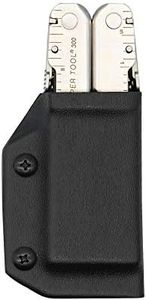 Clip & Carry Kydex Multitool Sheath for Leatherman Supertool 300 - Everyday Carry Holder Holster - Made in USA - Black (Multi-Tool not Included)