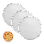 LCUHAVA 3PCS 12In Aluminum Pizza Screen Trays for Oven Non Stick Pizza Oven Tray Orbicular, Fast Thermal Conductivity and Even Heating, for Use in Family Restaurant Kitchens