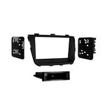 Metra 99-7355B Single and Double DIN Car Stereo Installation Dash Kit for 2014 and Up Kia Sorento (Black)