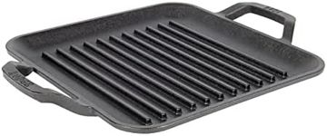 Lodge Cast Iron Chef Collection Square Grill Pan, Pre-Seasoned - 11 in