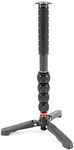 3 Legged Thing Alan 2.0 Kit Carbon Fibre Monopod - Travel-Friendly Camera Monopod for Professional Photographers and Videographers (Black)