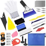 BROTOU Car Window Tint Kit, Professional Vinyl Wrap Tools Window Tint Kit Vehicle Window Tinting Tools Car Glass Protective Film Wrapping Installation Set (16 Pack)