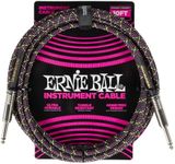 Ernie Ball Braided Instrument Cable Straight/Straight 10ft - Purple Python (P06427)