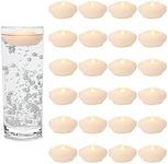 LARDUX 3 Inch Led Floating Candles - 24 PCS Flameless Water Activated Floating Tea Lights Fake Floating Tealight Battery Operated for Centerpieces Cylinder Vases Wedding Party Decorations