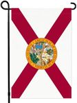 Florida State Garden Flag 12x18 Inch Double Sided States Flags with Vivid Color for Outside Decor, 3 Ply Heavy Duty Florida Flags for Yard Lawn Outside House Decorations