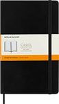 Moleskine Classic Notebook, Soft Cover, Large (5" x 8.25") Ruled/Lined, Black, 240 Pages