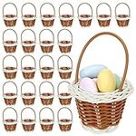 Juvale 24 Pack Mini Woven Baskets w