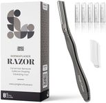 Jungle Culture Dermaplaning Tool - Eyebrow Shaping, Precision Exfoliation & Hair Removal for Radiant, Smooth Skin - Zero-Waste Design - Gunmetal