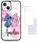 Pink watercolour stitch splash ange