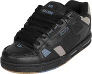 Globe Sabre Phantom Black Steel Mens Leather Skate Trainers