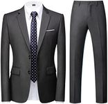 Mens Suits Slim Fit 2 Piece Formal 