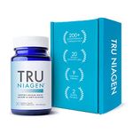 TRU NIAGEN NAD+ Supplement More Efficient Than NMN, Niacinamide, Niacin. Nicotinamide Riboside Vitamin B3 for Cellular Health Patented Formula 30ct - 300mg (1 Months / 1 Bottle)