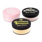 W7 Loose Face Powder Trio - 3Pcs Set - Banana, Nude & Pink Toned Powders - Ultra-Fine Setting Powder for Flawless Makeup