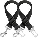 H&S. 2 Dog Car Seat Belt Lead Restraint Harness Seatbelt Attachment Clip Black - Dog Harness - Dog Lead - Dog Car Harness - Dog Car Restraint - Dog Car Seat Harness - 2 Clip Dog Lead - Seat Belt Dog