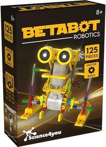 Science4you - Betabot Robot Building Kit for Kids 8-14 Years - Build Your Own Robot with this Construction Kit, Robotics Kit with 126 Pieces, Educational Toys for 8 Year Olds, Stem Toys Age 8+