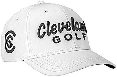 Cleveland Golf Men's Structured Hat (One Size Fits All), Mens, Structured Cap, 30170241, White, One Size Fits All