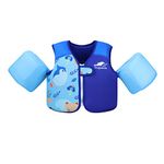 Gogokids Kids Swim Vest Arm Bands, Toddlers Swimming Float Jacket with Two Armbands Children Swimming Buoyancy Flotation for 2-6 Years/10-30 KG Perfect for Pool, Swim Lesson, Beach and Water Party