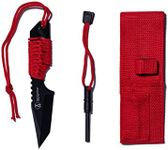 Uncharted Supply Prospector Knife – 3.5” Long Emergency Survival Kit Necessity with Protective Case and Ferro Rod – Perfect for Hunting, Camping, Fishing, EDC