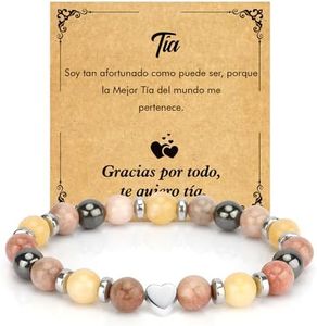 Regalo Tía, Pulsera Tía, Regalos para mi Tia, Originales Pulsera para Tía, Regalos Originales para Mujer, Regalo Cumpleaños Tía, Regalos Personalizados para Tía, Pulseras Mujer Regalo Navidad para Tía