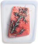 Stasher Half Gallon Reusable Sandwich Bags (Clear)| Freezer Bags For Travel and Food Storage, Silicone Zip Lock Plastic Bags | 24.1cm x 27.3cm x 1.3cm / 1.8L