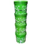 Real Organics composting bin for Home/Kitchen composter/Convert Kitchen Waste into Manure (4 Buccket composting bin)