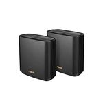 ASUS ZenWiFi AX Whole-Home Tri-Band Mesh WiFi 6 System(XT8), Coverage Up to 510sq m or 5500sq ft or 6+ Rooms, 6.6 Gbps WiFi, 3 SSIDs, Life-Time Free Network Security and PS5 Compatible, 2.5G Port