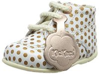 Kickers Unisex Kids Kick Hi Boots, White Rose Gold, 1 UK