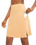 Viodia Women's 20" Knee Length Skorts Skirts Athletic Tennis Golf Skirt for Women Modest Sports Casual Summer Skirt with 5 Pockets