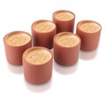 Palvit Clay Art Terracotta Tea Mug Hand Made Glasses (Kulhad/Kullad) Drinking Water, Tea, Coffee, and Drinks [Set of 6] Ruchi Set Good for Health