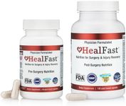 HealFast Complete Surgery & Injury Recovery Supplement: for Wound, Scar Treatment & Bruising w/Vitamins, Bromelain, Quercetin & Probiotics (Pre+Post Op)