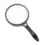 Carson SG-14 2x SureGrip Acrylic Soft Grip Handheld Magnifying Glass with 10x Spot Lens, 12.7cm, Grey