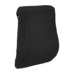 amazon basics Memory Foam Filled Cotton Backrest Lumbar Support Orthopedic Pillow|Back Pain Relief|Posture Alignment|Compatible with Car Seat & Office Chair|6 Months Warranty|Washable Cover|Black