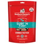 Stella & Chewy’s Freeze Dried Raw Dinner Patties – Grain Free Dog Food, Protein Rich Surf ‘N Turf Salmon & Beef Recipe – 25 oz Bag